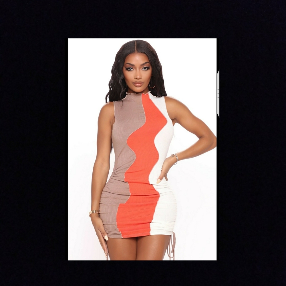 Fashion Nova Ribbed Sleeveless Dress Sz S